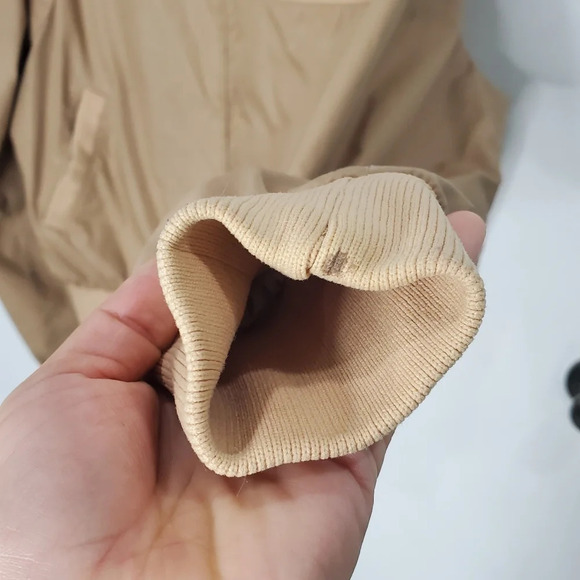 Vintage Compass Point Las Angeles Members Only Bomber Tan Jacket Sz XL - Picture 9 of 9